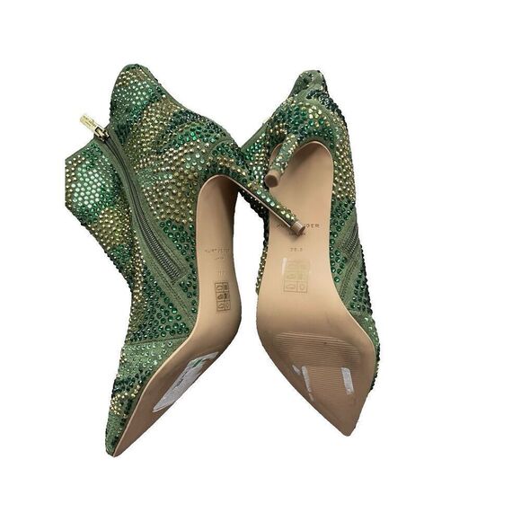 Kurt Geiger London Belgravia Women's 38.5 Bootie Green Crystal Heel NEW $265 - Picture 4 of 4